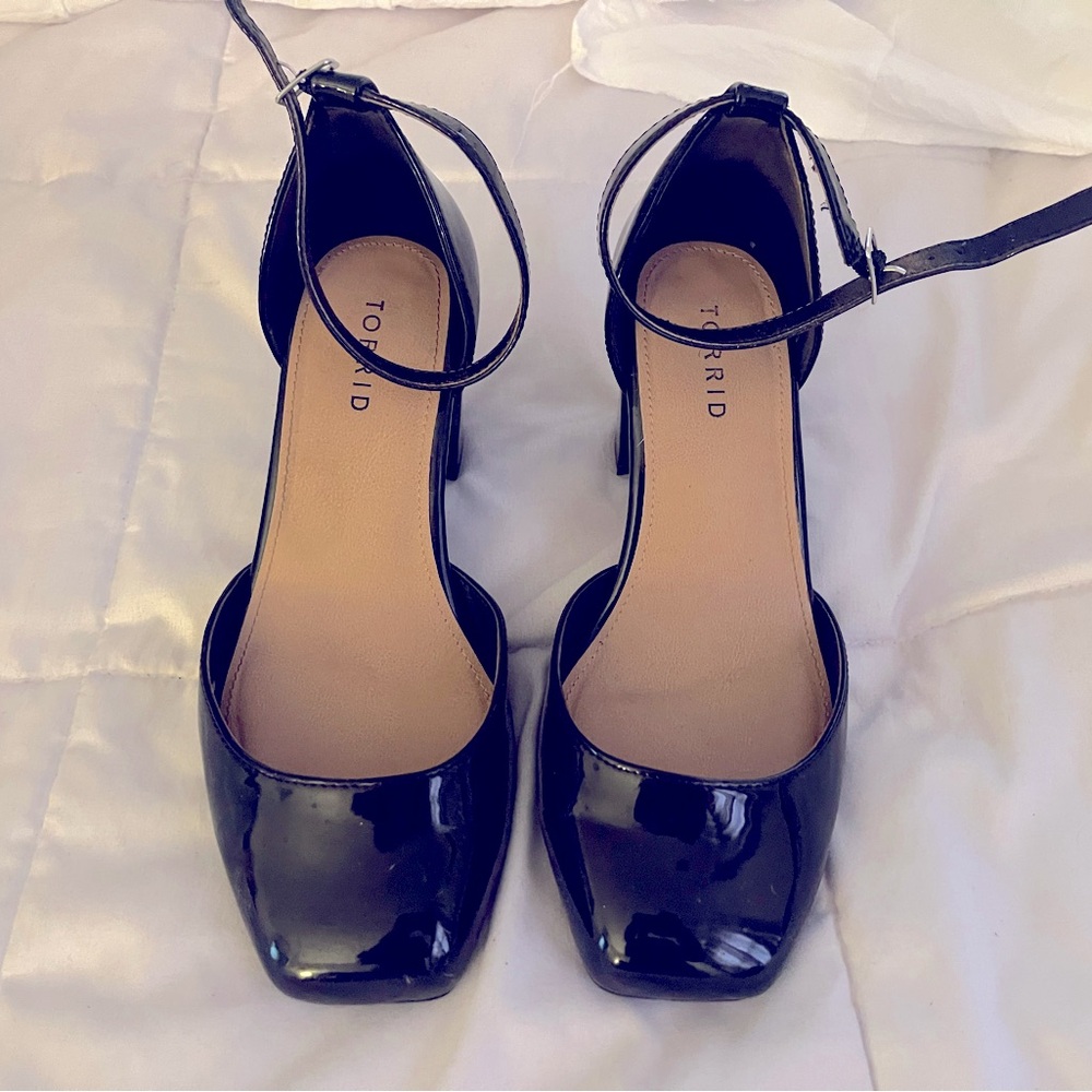 Torrid heels.  Size 8.5 wide patent leather.